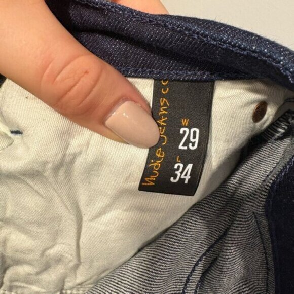 Never worn- NUDIE JEANS- GRIM TRIM - DRY Indigo - Picture 4 of 8